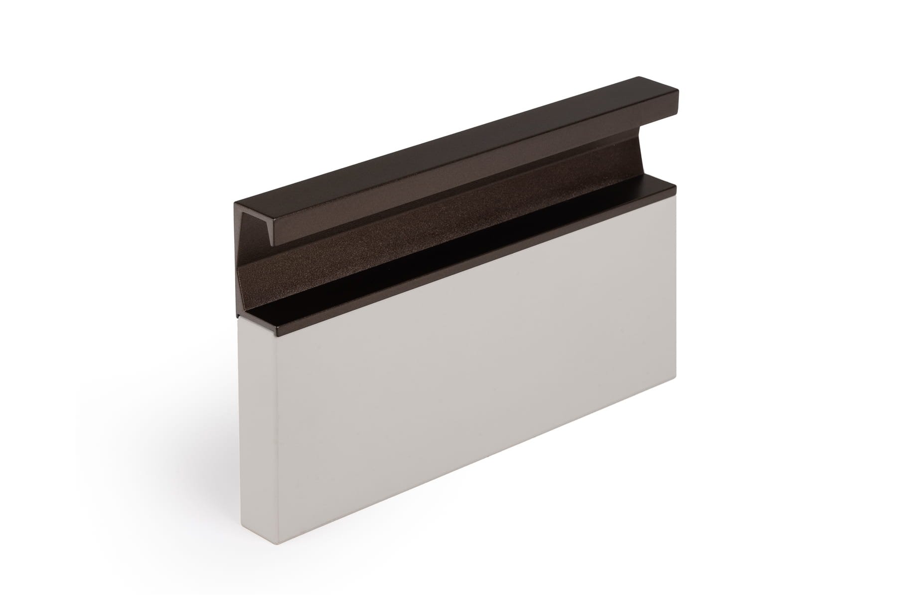 Infällt möbelhandtag Six 297 Aluminium Brun