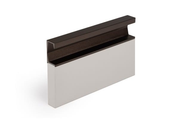 Infällt möbelhandtag Six 997 Aluminium Brun