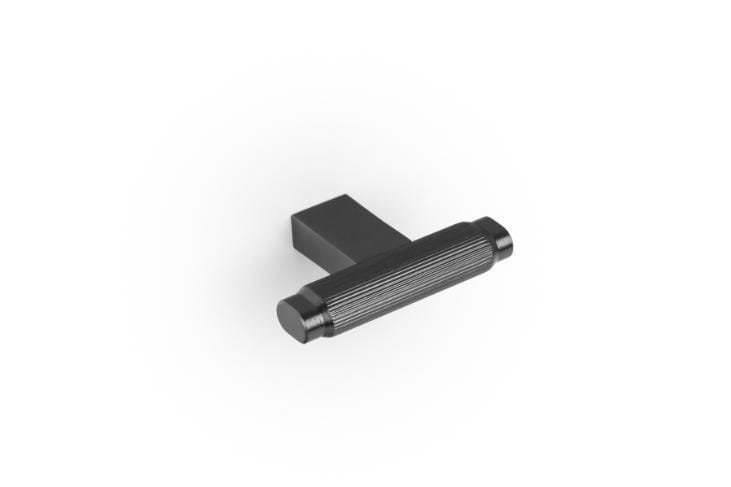 T-Bar Brooklyn 55 Aluminium Svart Titan Möbelknopp
