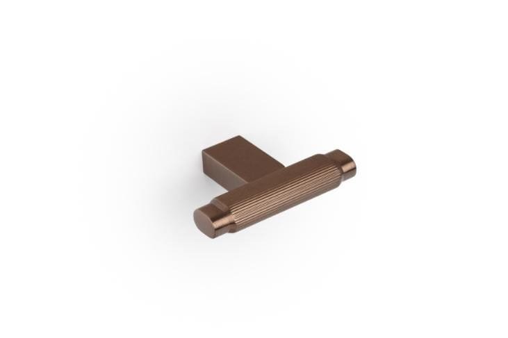 T-Bar Brooklyn 55 Aluminium möbelknopp Brun Borstad