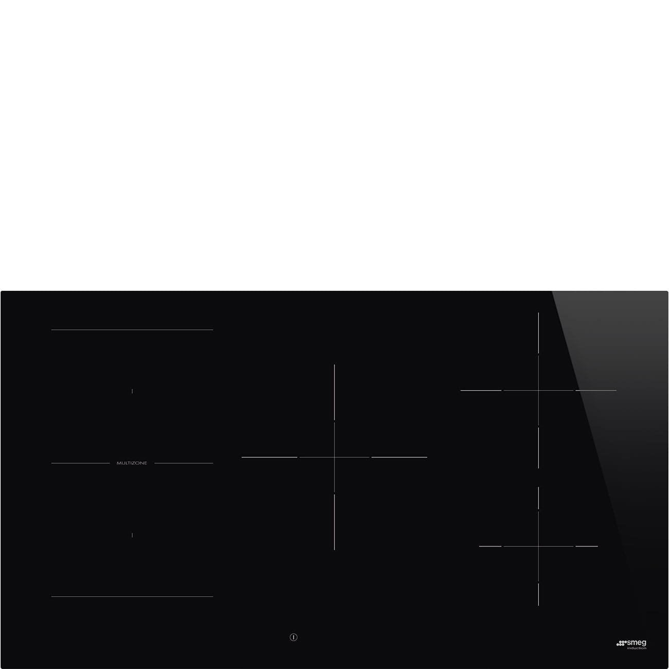 Induktionshäll 90 Universal SI1M4954D 5 värmezoner Svart Glas