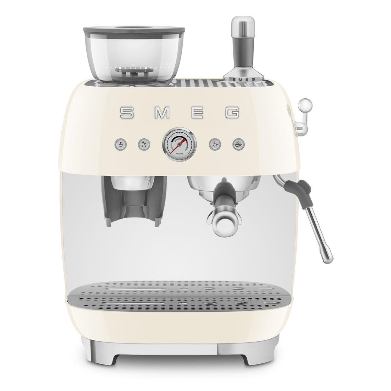 Kaffemaskin med inbyggd kvarn 50's Style Beige