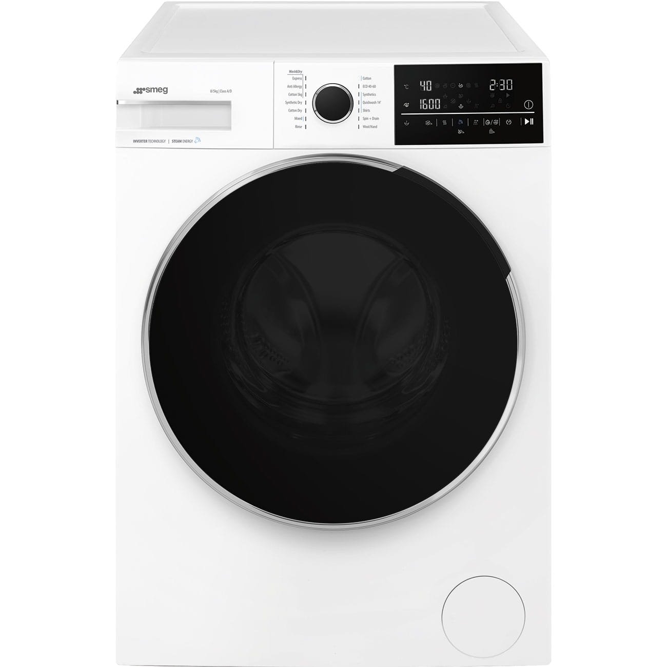 Tvättmaskin-torktumlare 60 Universal WDN854SLDIN 8/5 kg 15 program Vit