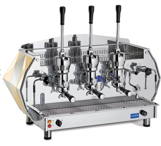 Automatisk kaffemaskin Diamante 3-grupp Guld