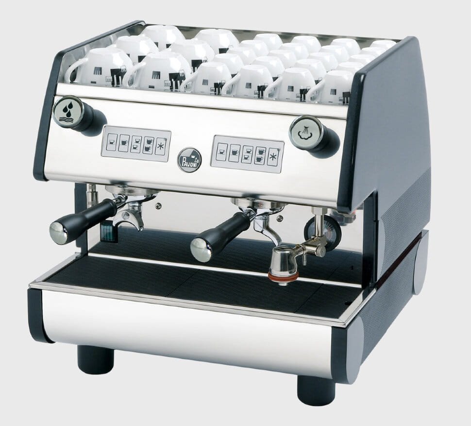 Kaffeautomat Linea Pub 2-grupp Svart