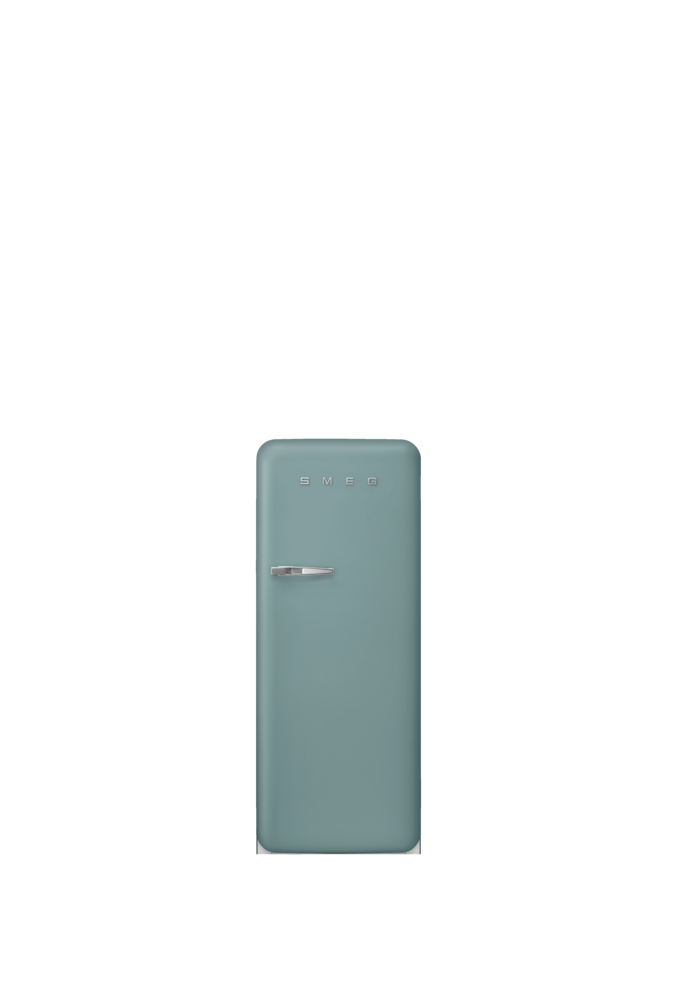 50-talsstil FAB28RDEG6 kylskåp 153 cm MultiFlow-system mattgrönt (kromat handtag)