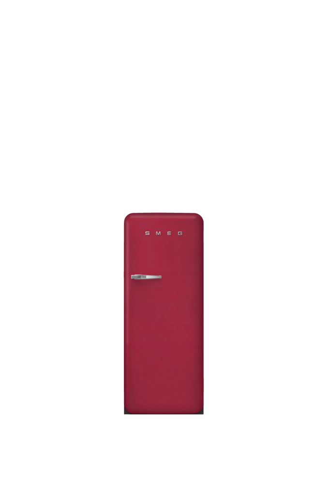 50-talsstil FAB28RDRB6 Kylskåp 153 cm MultiFlow-system Röd (Kromhandtag)