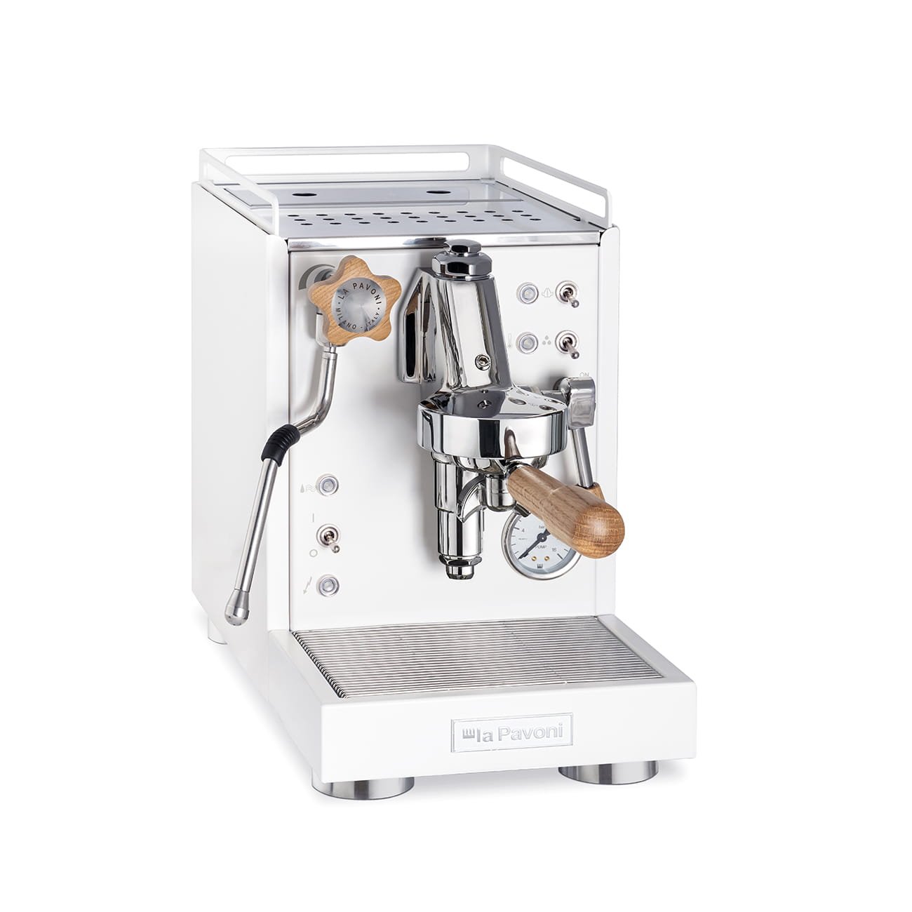Mini Celini Semiprofessionell Kaffemaskin Matt Vit