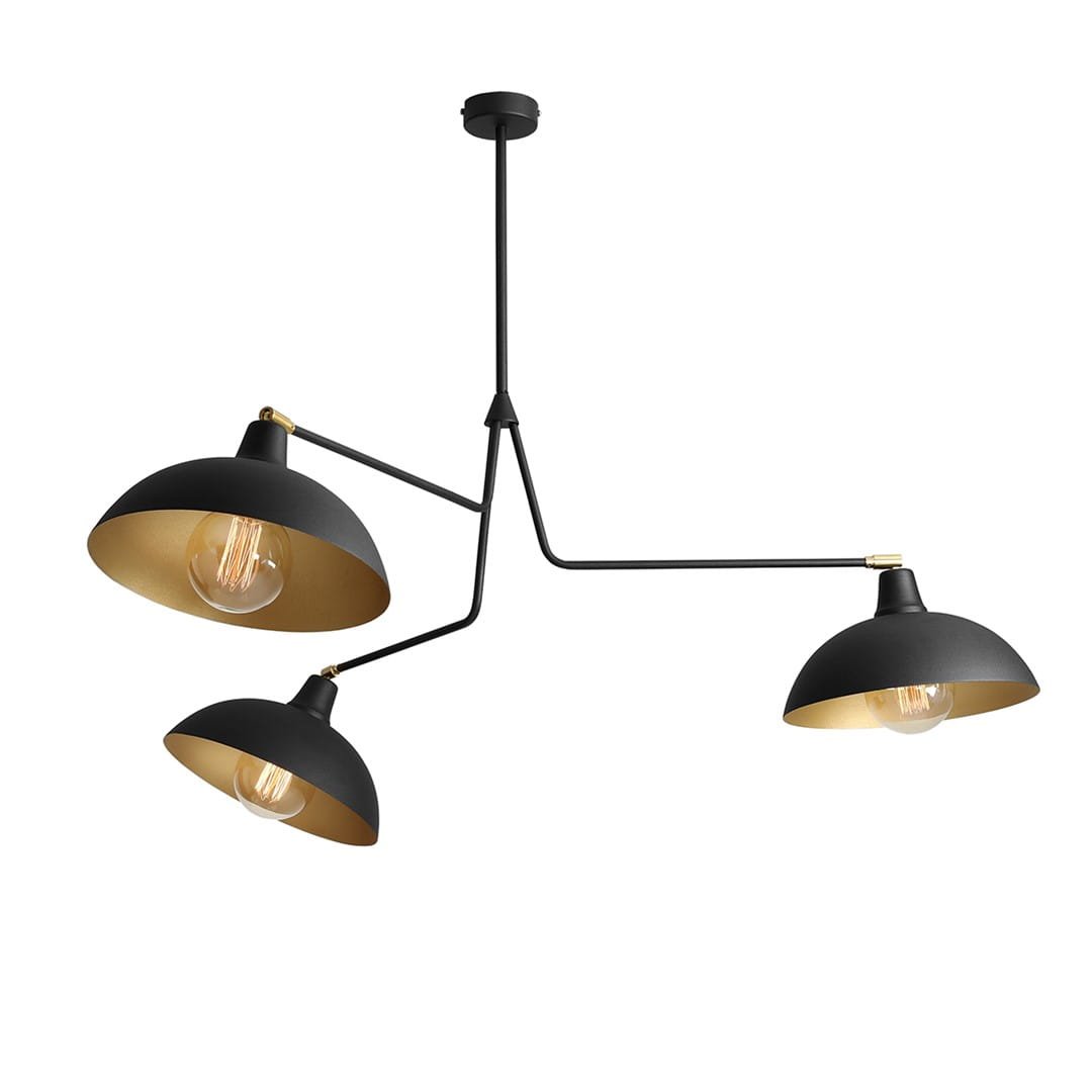 Espace 3 taklampa metall svart