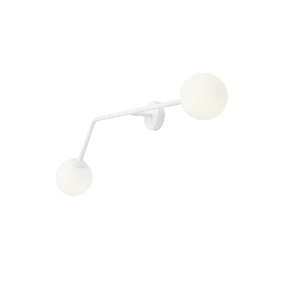 Vägglampa Pure Horisontell Metall Vit