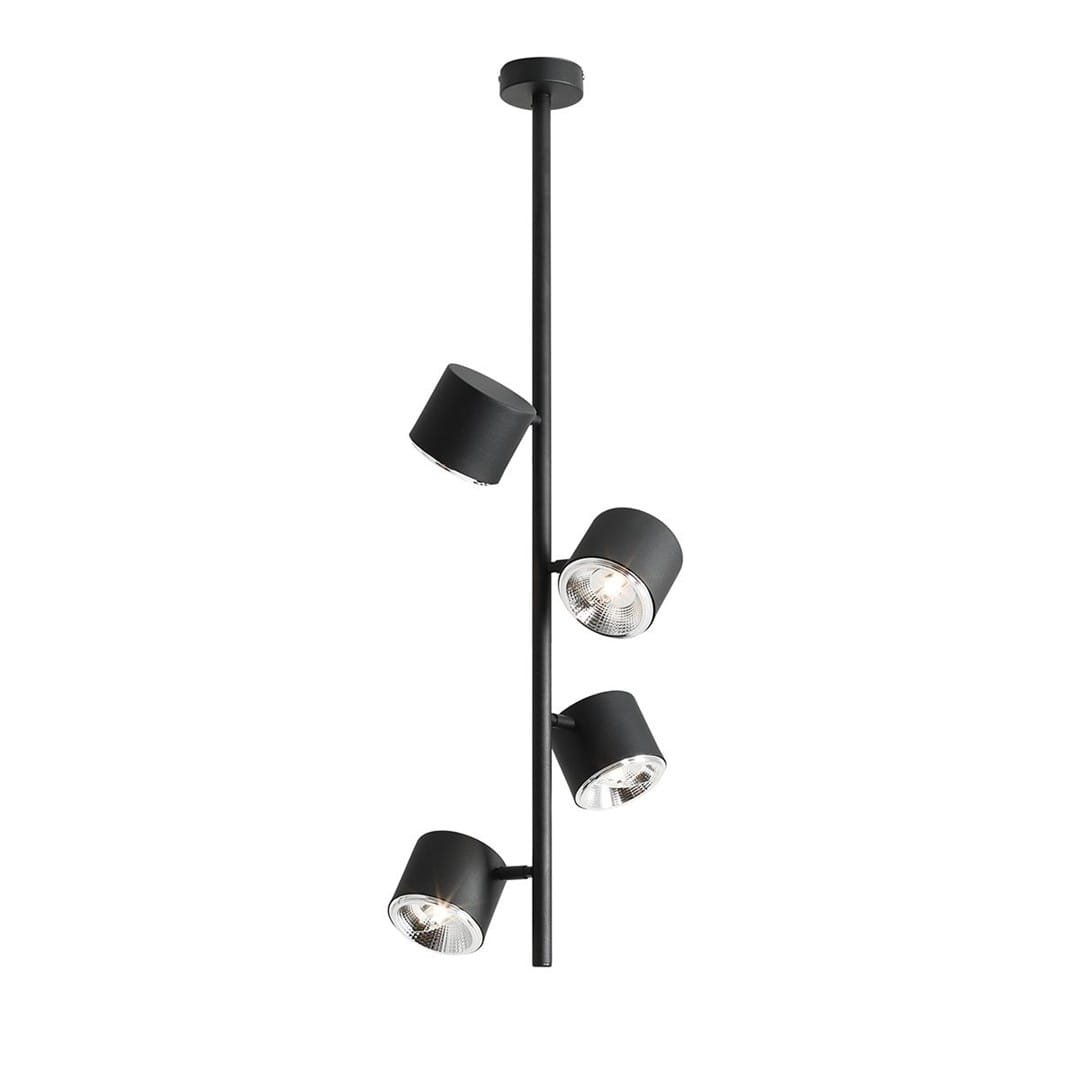 Taklampa Bot 4 Vertikal Metall Svart