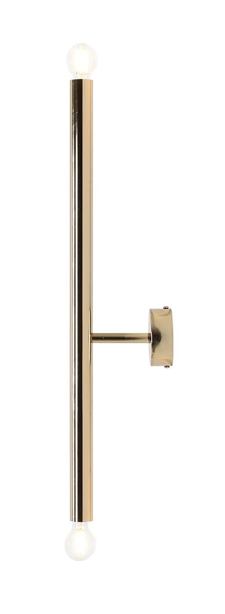 Tubo 2 S Vägglampa Metall Guld