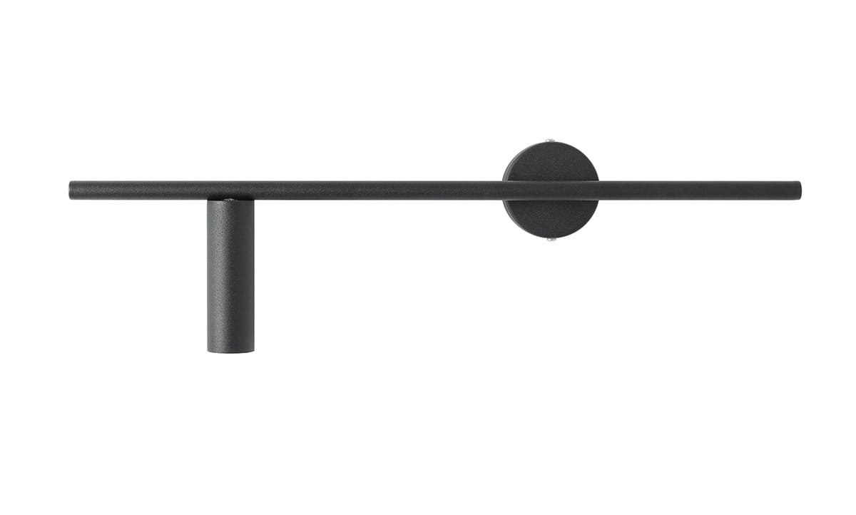 Trevo metall svart vägglampa (vänster)