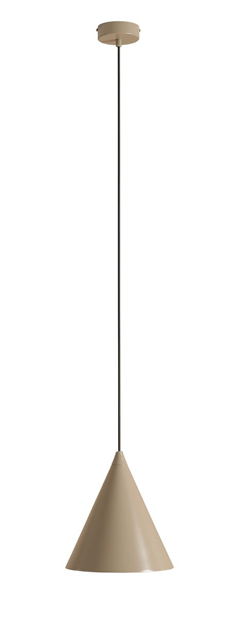 Hänglampa Form Metall Beige