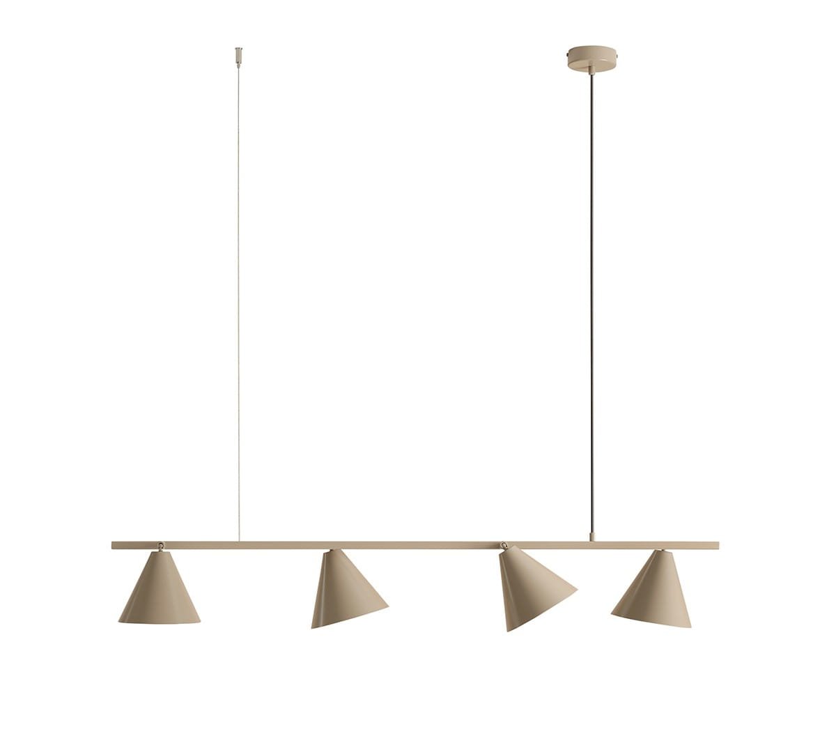 Hänglampa Form 4 Metall Beige