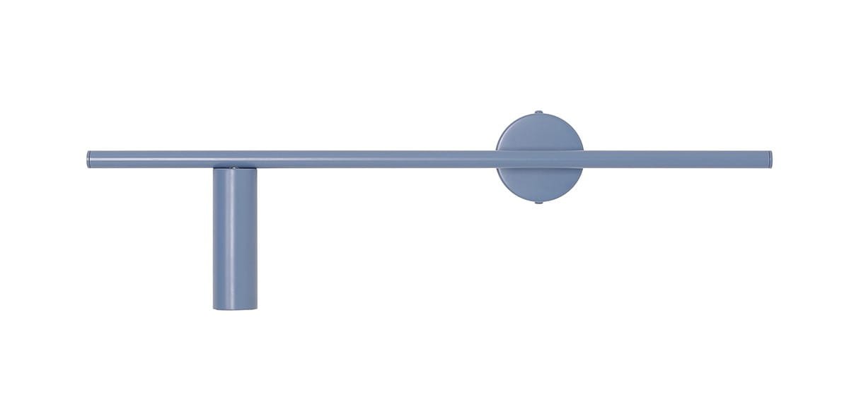 Trevo metallblå vägglampa (vänster)