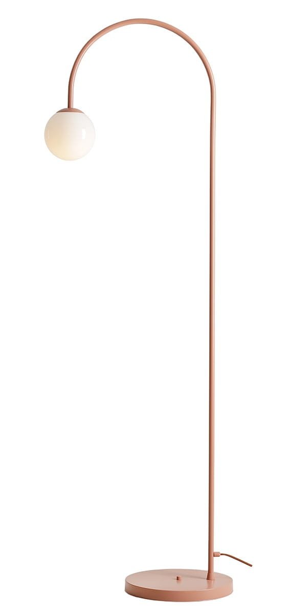 Una metall korall golvlampa