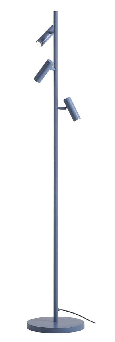 Trevo Metall Golvlampa Blå