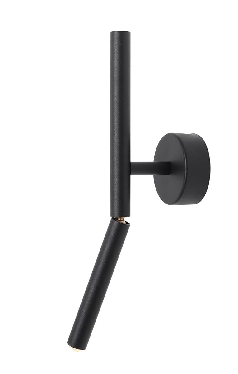 Stickvägglampa Metall Svart