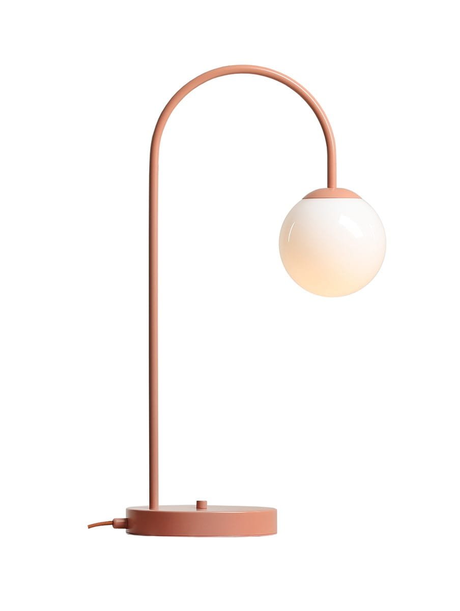 Una metall korall skrivbordslampa