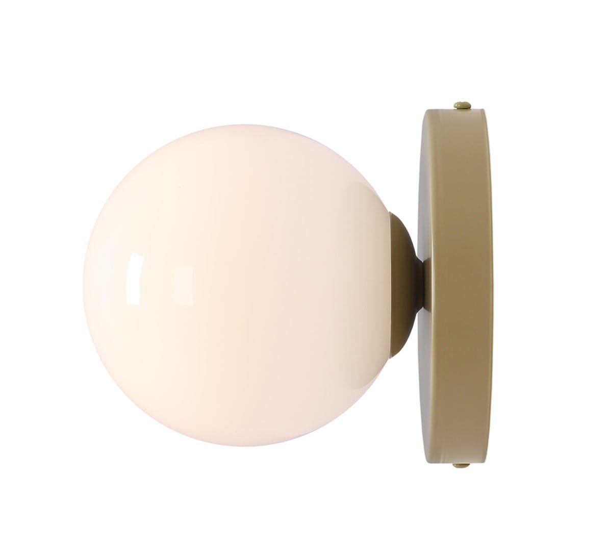 Ball II S metallvägglampa i pistage