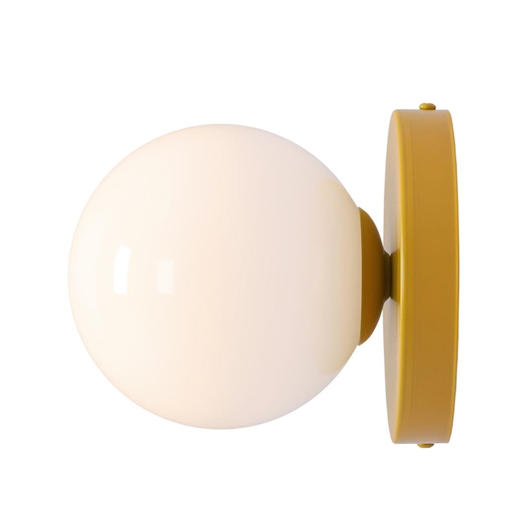 Ball II S Vägglampa Metall Senap