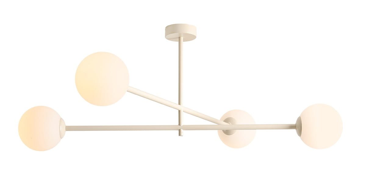Pinne 4 metallkrämfärgad taklampa