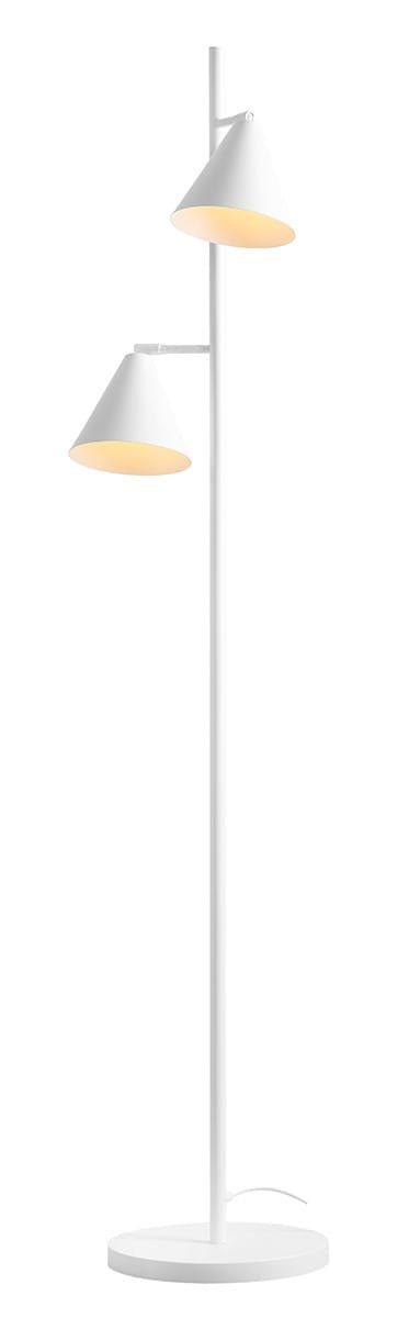 Golvlampa Form 2 Metall Vit