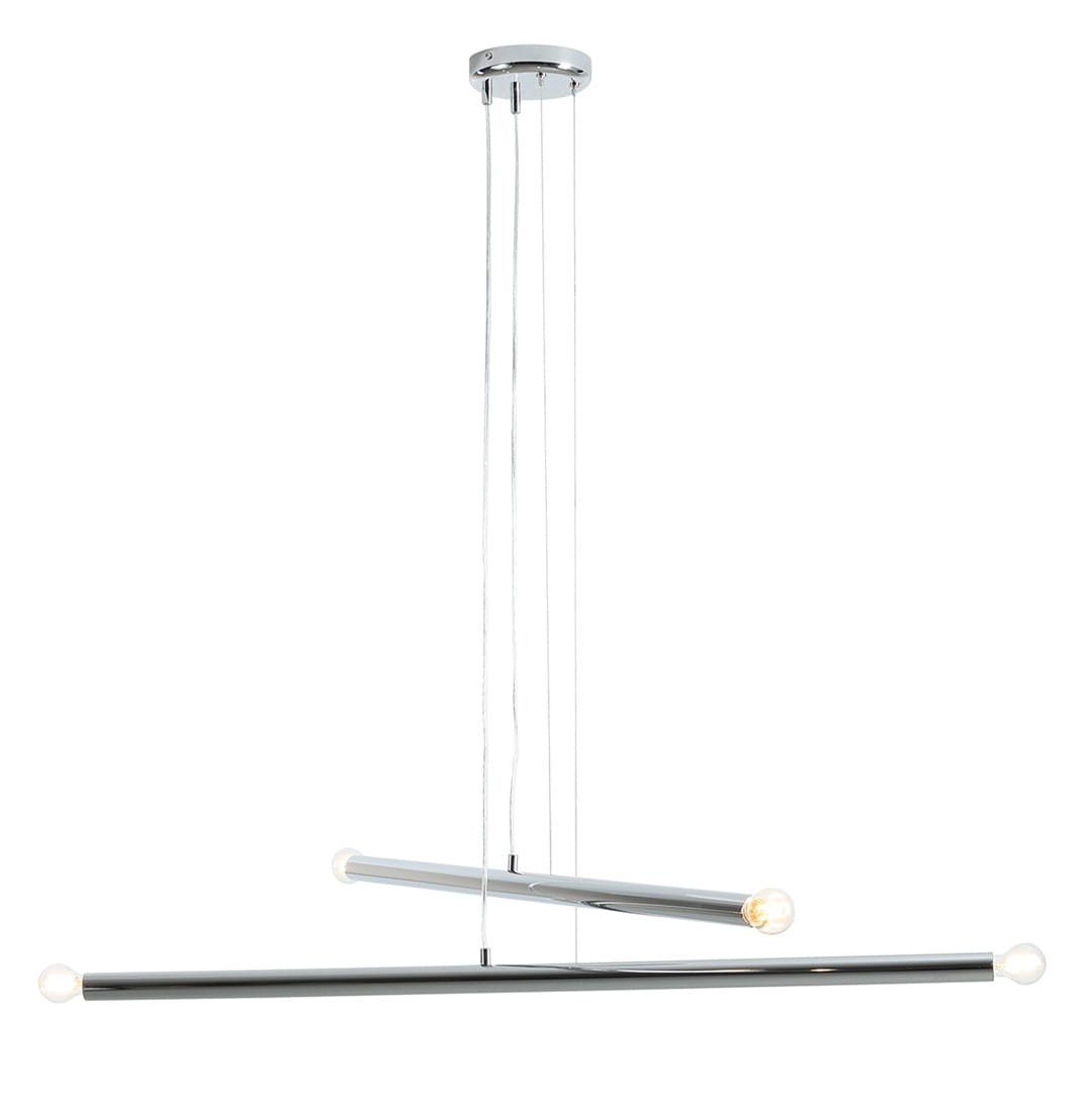 Tubo 4 metall silver krom hänglampa