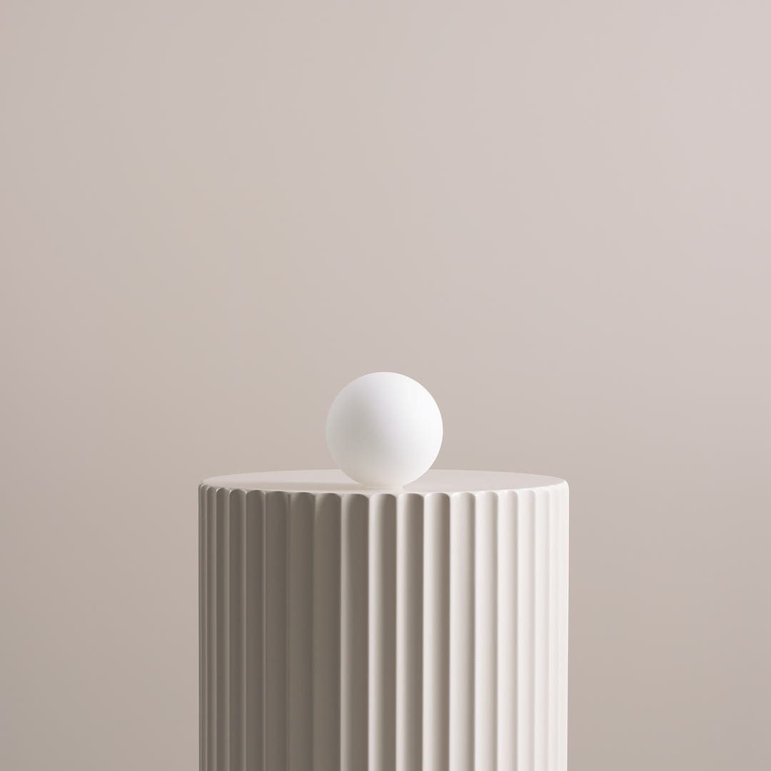 Abajur 9 Branco Fosco