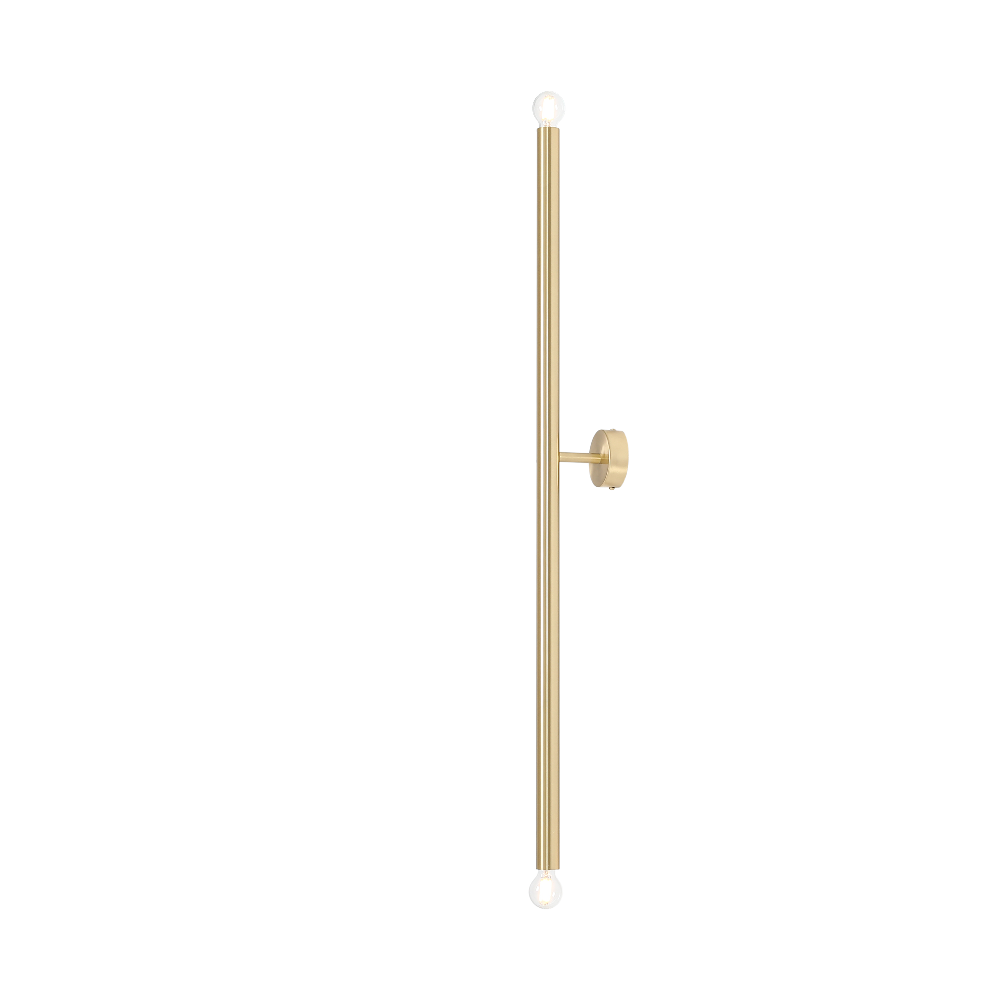 Tubo 2 L Vägglampa i Mässing