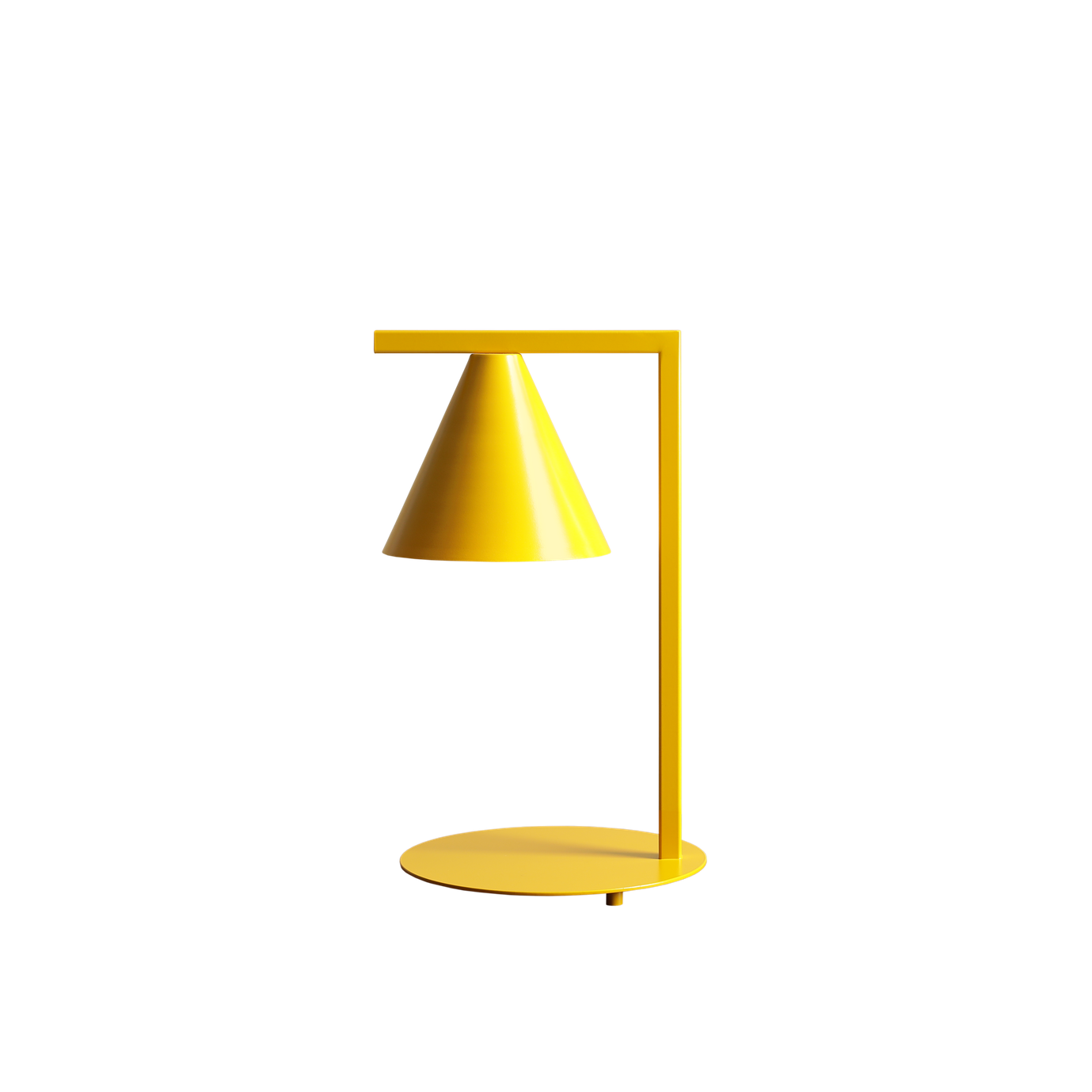 Skrivbordslampa Form Metall Senap