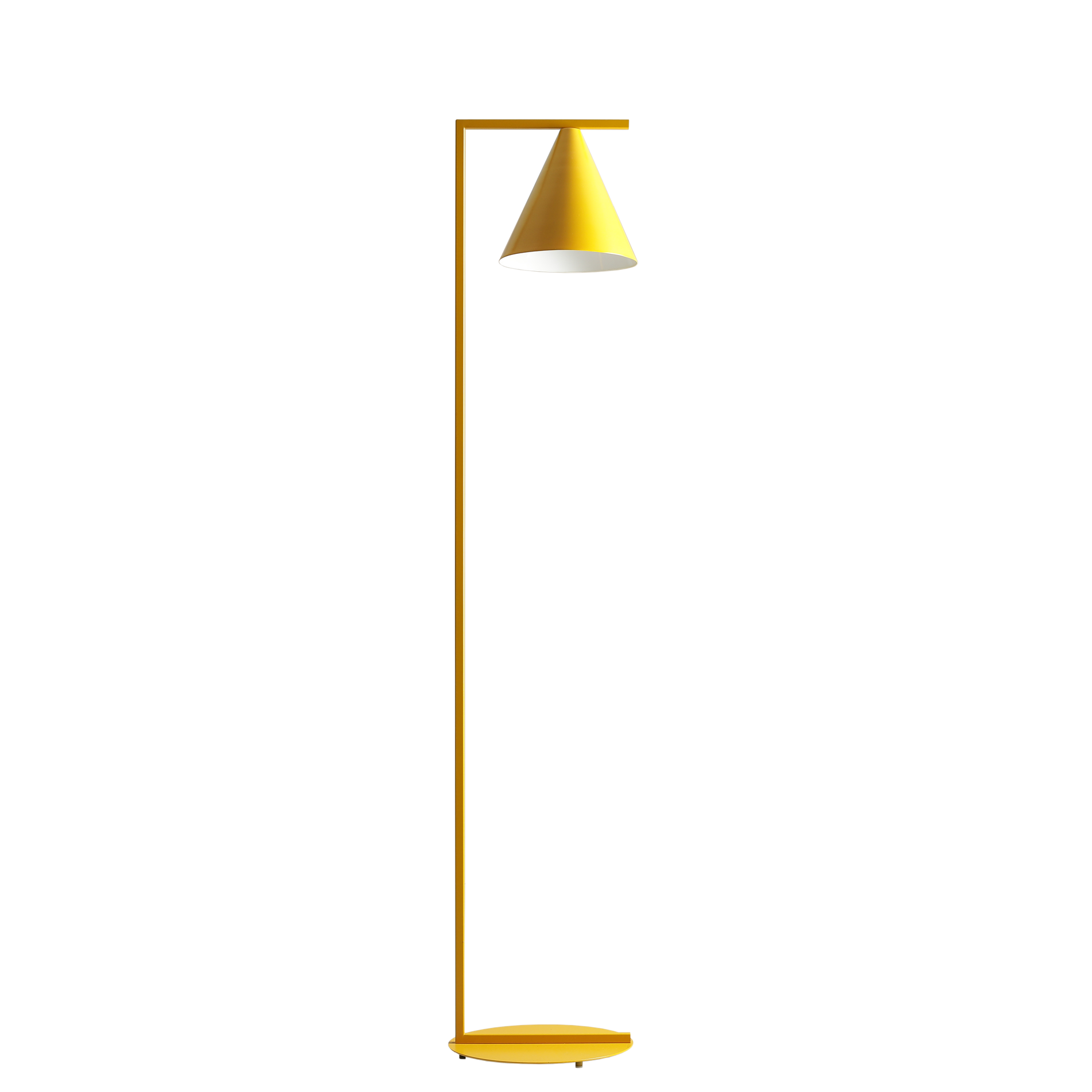 Golvlampa Form Metall Senap