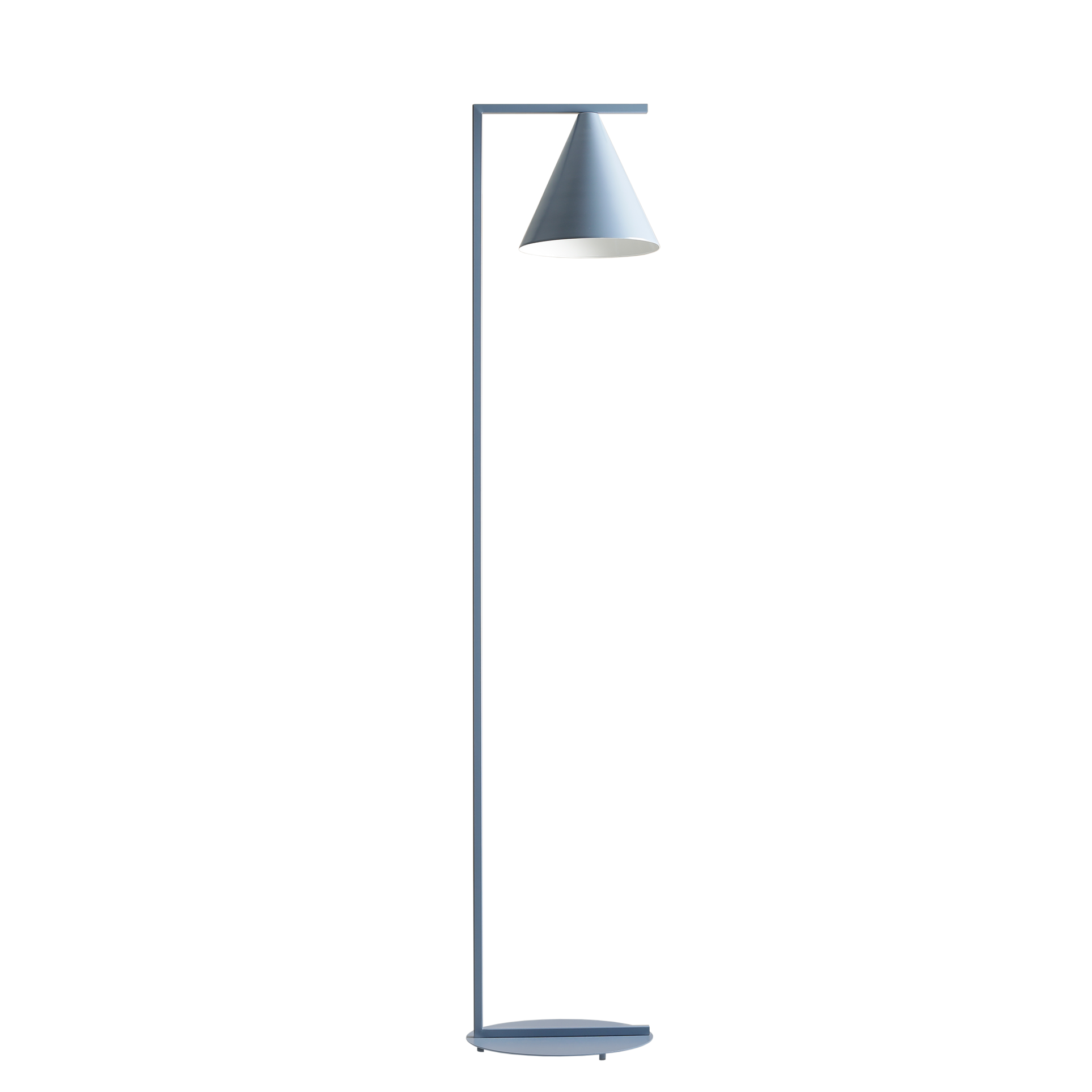 Golvlampa Form Metall Blå