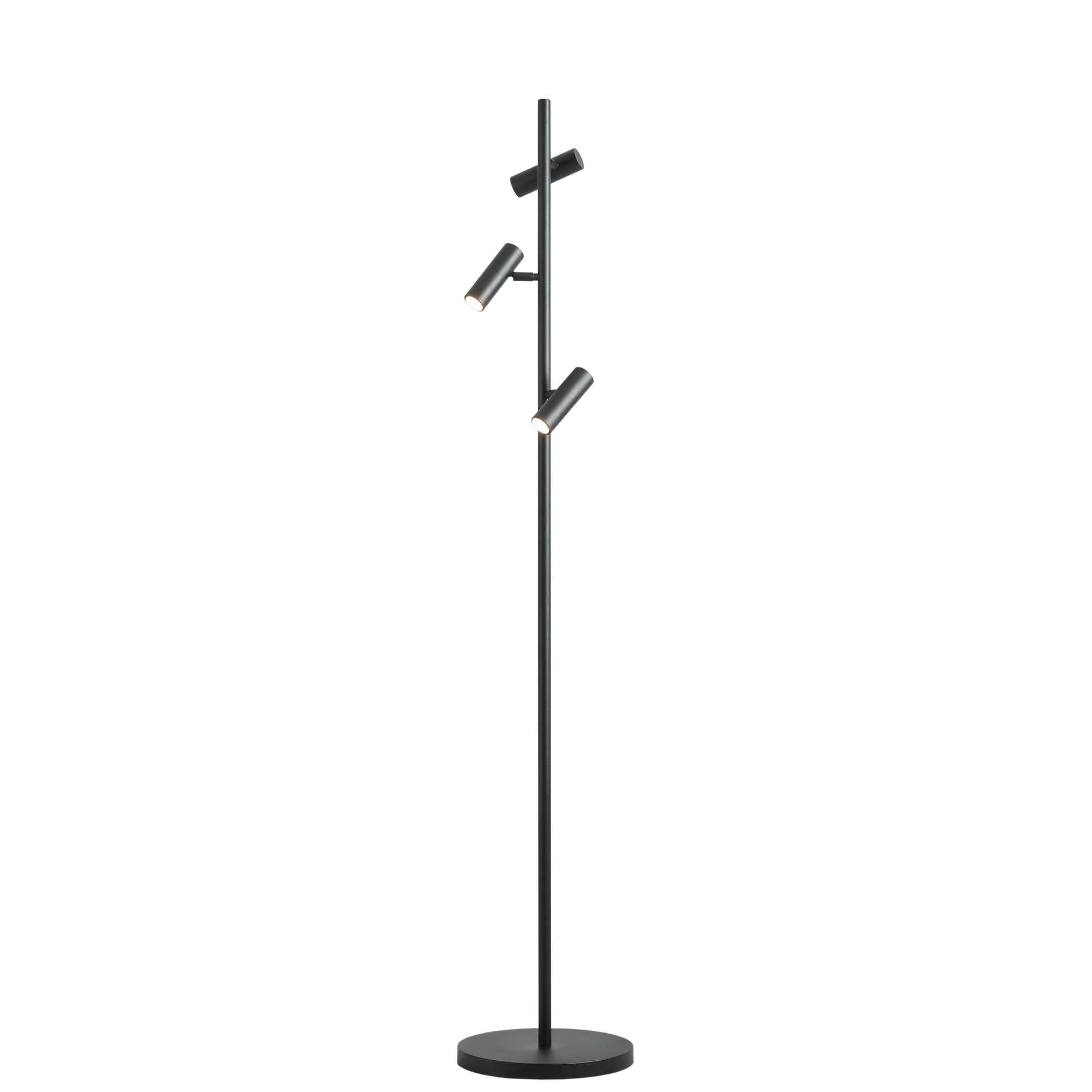 Trevo golvlampa i metall, svart