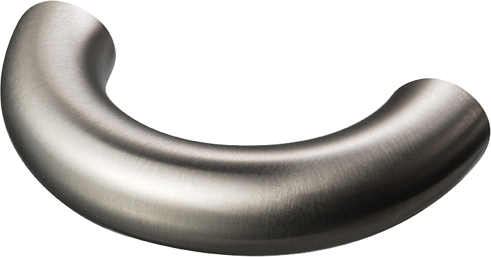 Arch 052 41 avlångt möbelhandtag, mässing, borstad nickel