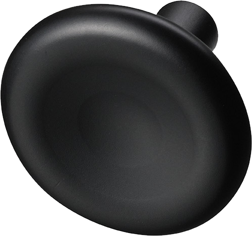 Möbelknopp Bean 37, mässing, mattsvart