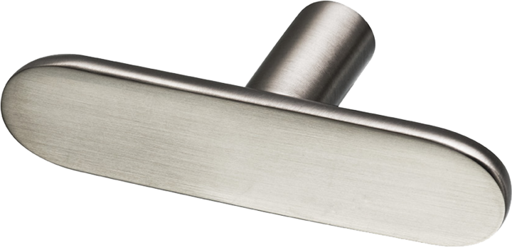 T-Bar Pastille 60 möbelknopp, mässing, borstad nickel