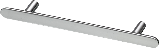 Pastille 128 avlångt möbelhandtag, mässing, silver, krom