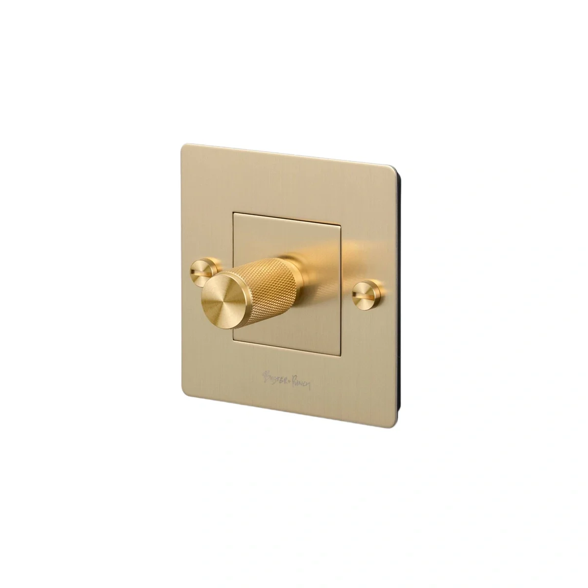 LED Cross 1G 250W Mässing Europeisk Standarddimmer med Logotyp