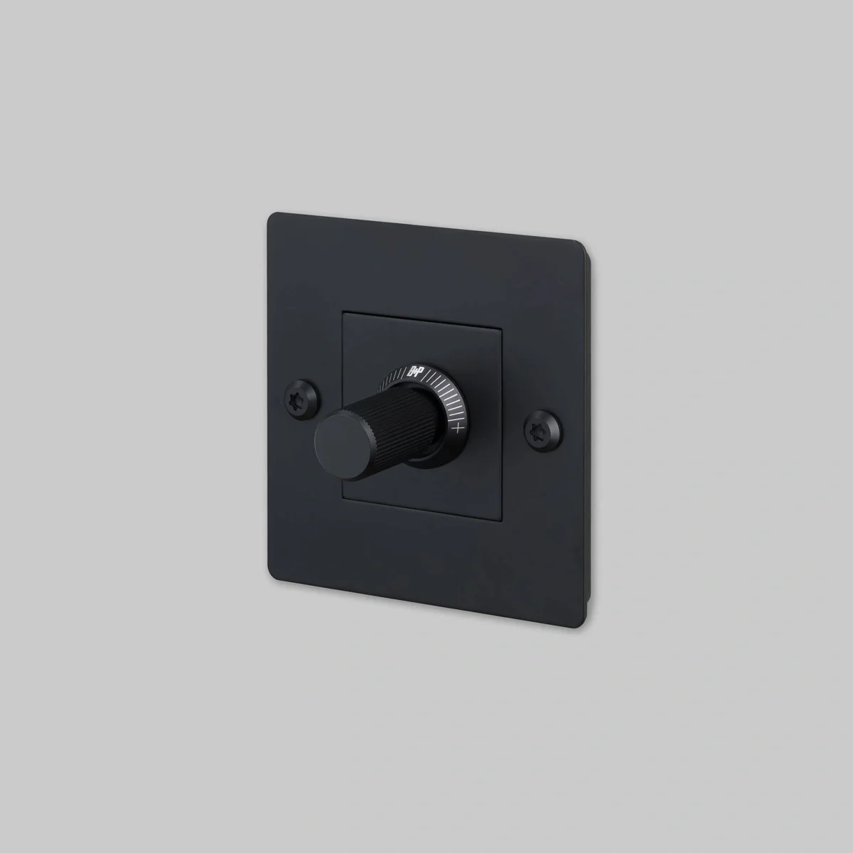Dimmer med strömbrytare utan logotyp LED Linjär 1G 250W Stål Svart Europeisk Standard