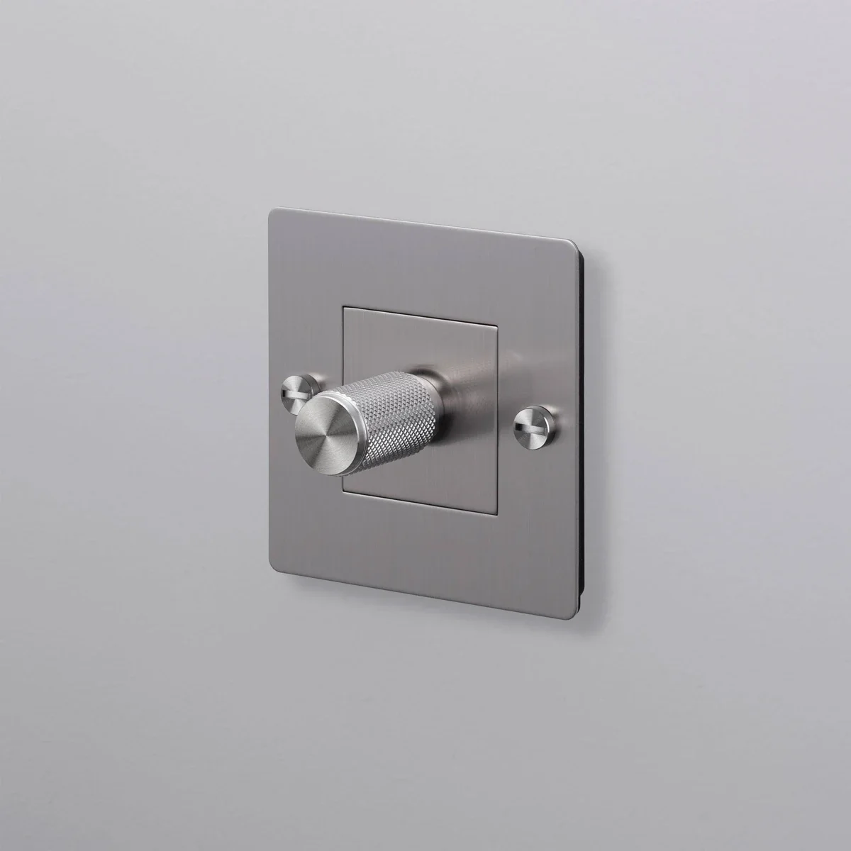 LED Cross 1G 250W Stål Silver Europeisk Standarddimmer utan logotyp