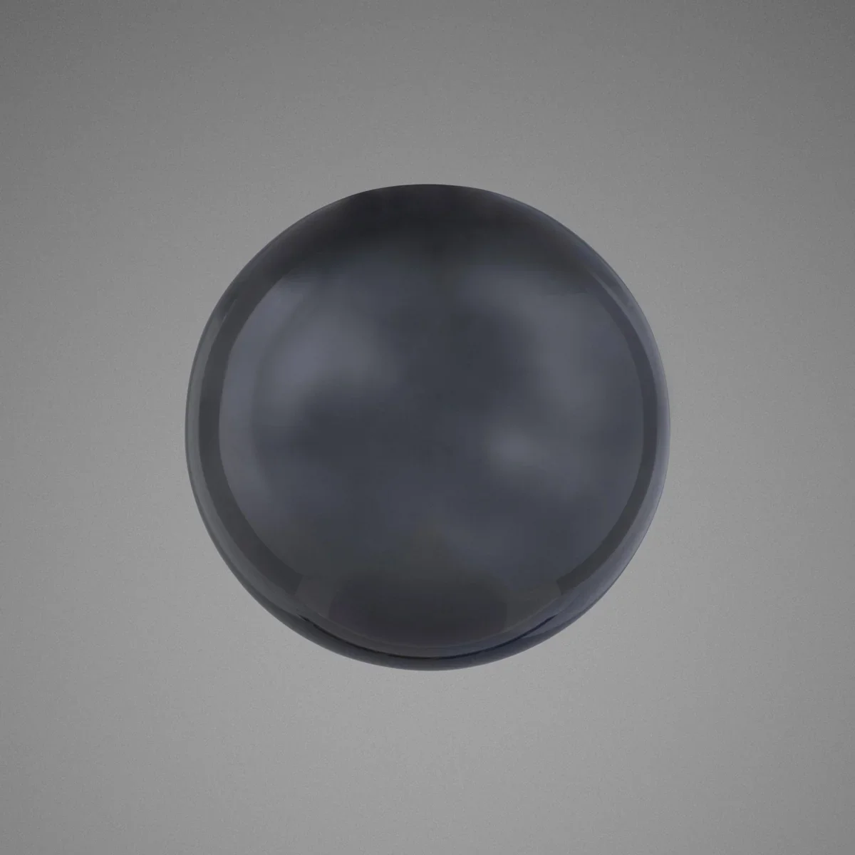 Abajur de vidro soprado grande fumê em formato de globo