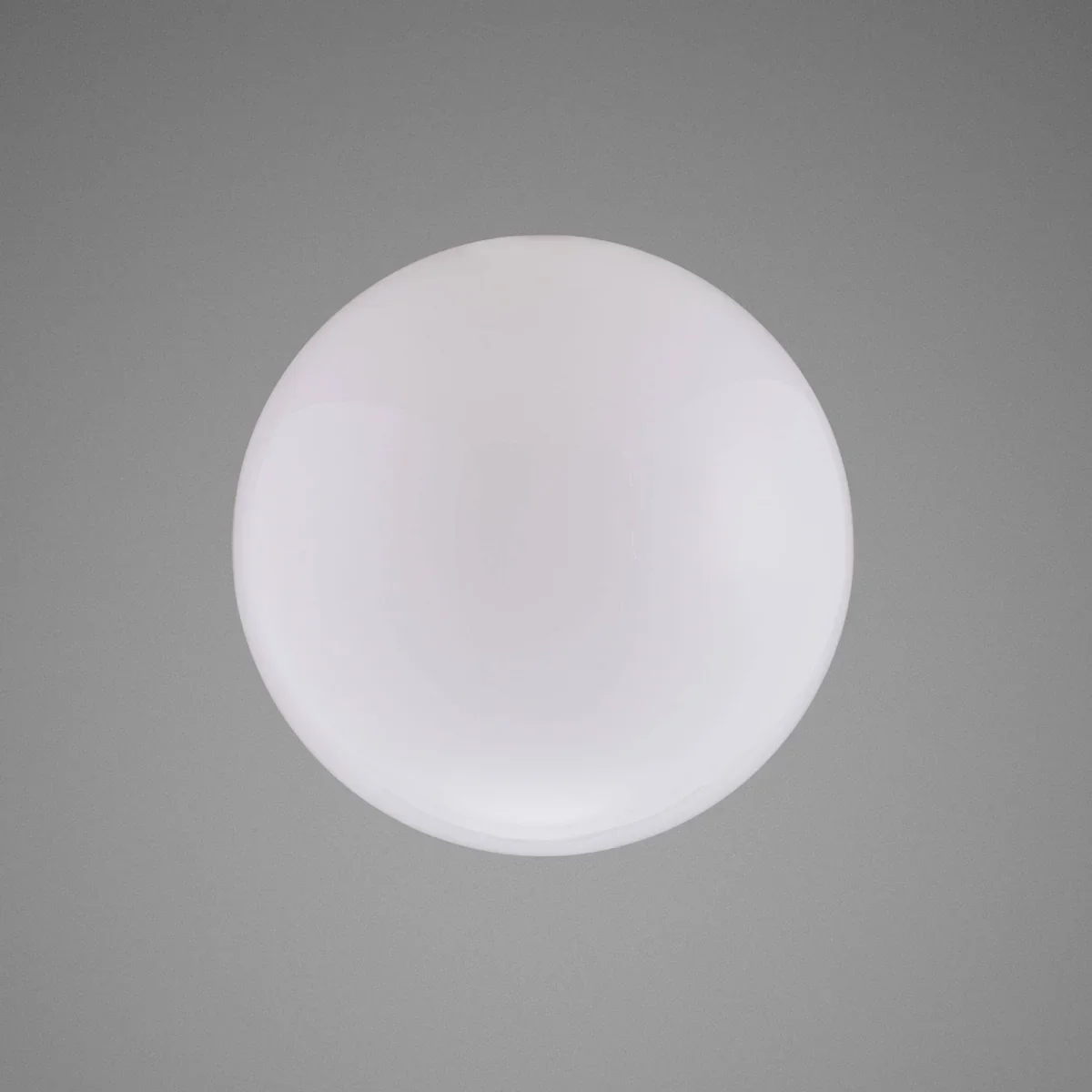 Abajur grande em vidro soprado cor de globo leitoso