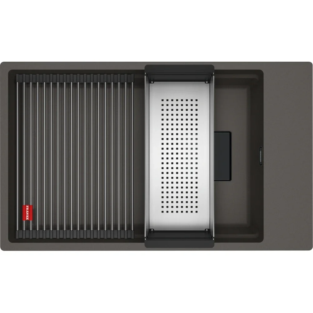 Kanon KNG 110-62 Fragranite Slate grå och svart diskho