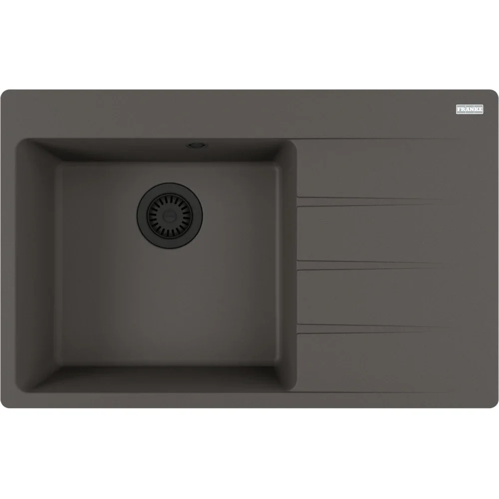 Centro CNG 611-78 diskho, höger avrinning, Fragranite Slate Grey med svart