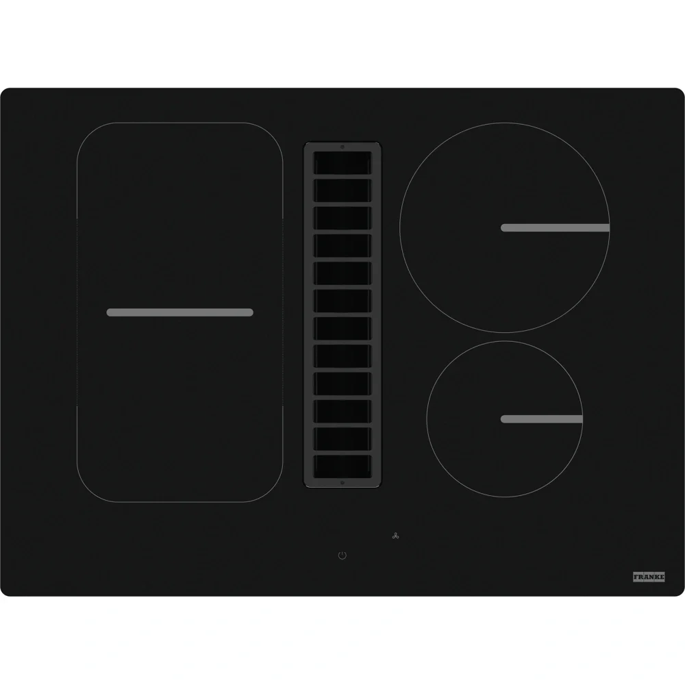 Induktionshäll med integrerad fläkt Smart 2gether FSM 709 Svart glas