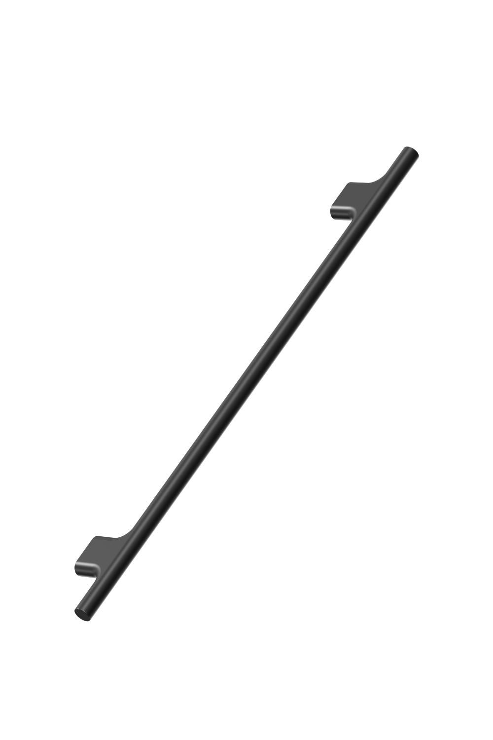 Koupe 256 avlångt möbelhandtag, aluminium, mattsvart