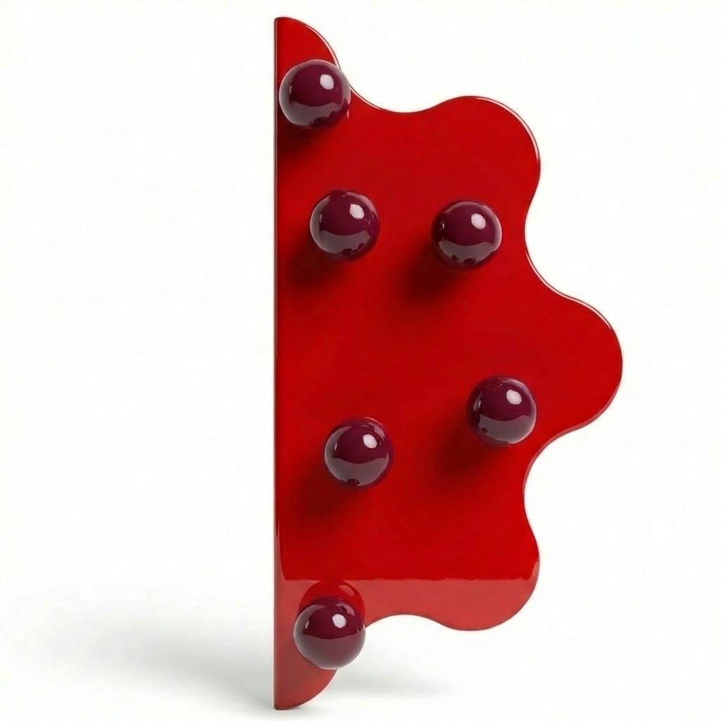 Puxador para móveis Mare 200 Steel Red com bolinhas Mare 200 Steel Red com bolinhas Marrom