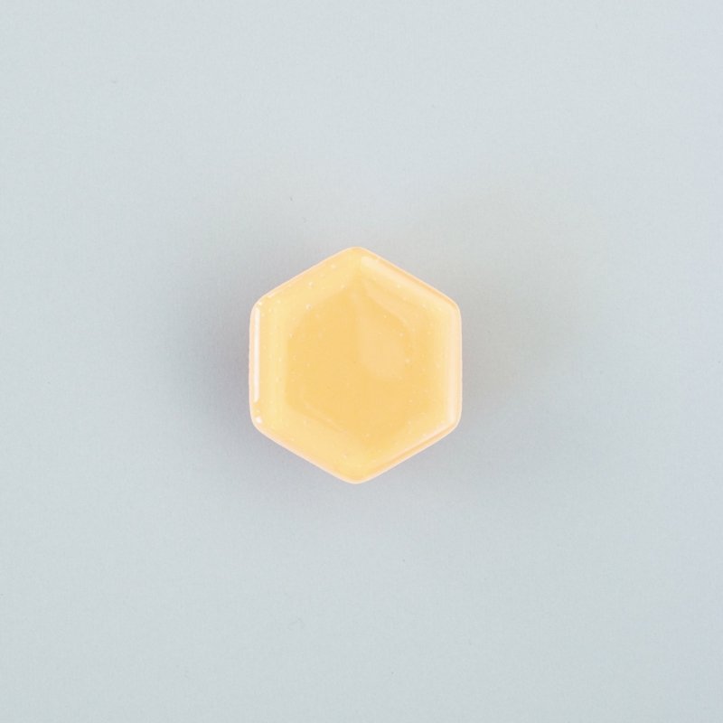 Hexagon Glas Beige Duschhandtag
